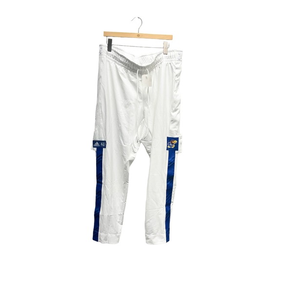 Adidas Kansas Jayhawks KU Basketball NCAA Men Tear Away Pants Size XL2‎